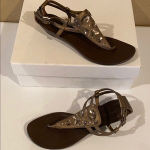 Bronze sparkly shoes